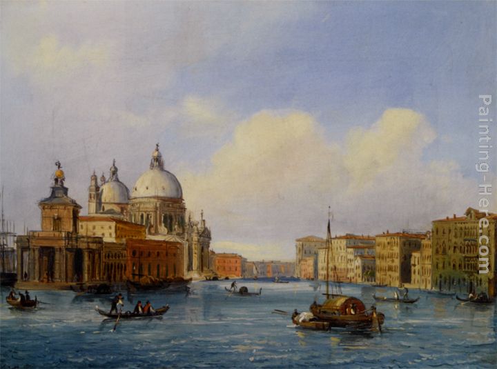 Santa Maria Della Salute Venice painting - Carlo Grubacs Santa Maria Della Salute Venice art painting
